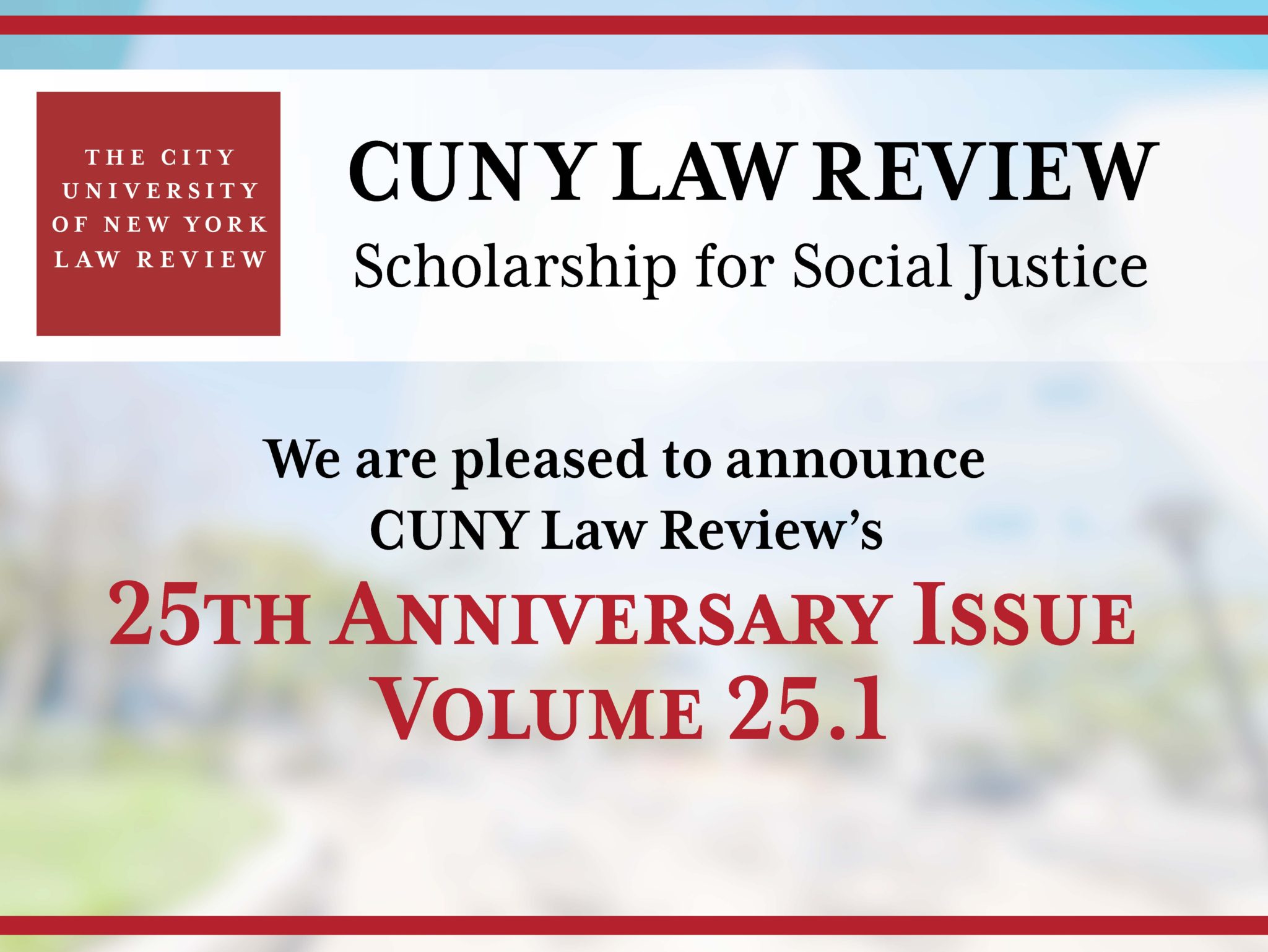Volumes Archives CUNY LAW REVIEW